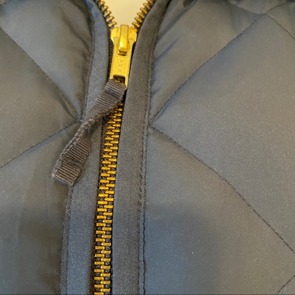 J Crew Factory Quilted puffer vest Navy XS - Picture 5 of 8